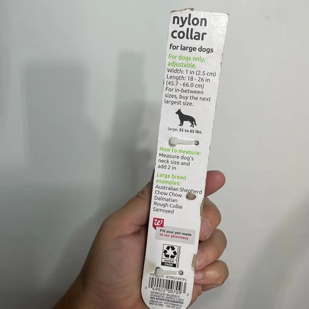 5 for $25🔥Red Nylon Large Dog Collar-‎ New